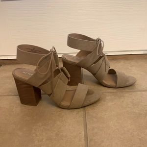 Target tan heels. Size: 9